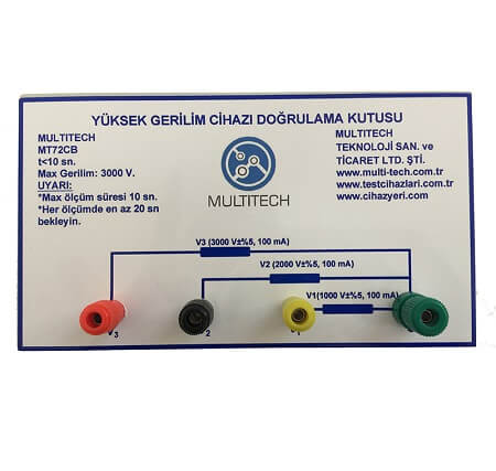 Yüksek Gerilim Cihazı Doğrulama Kutusu -MT72CB