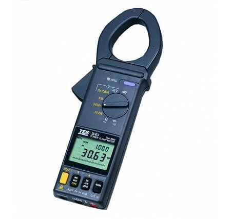 TES 3063 AC | DC Power Meter Clamp Meter